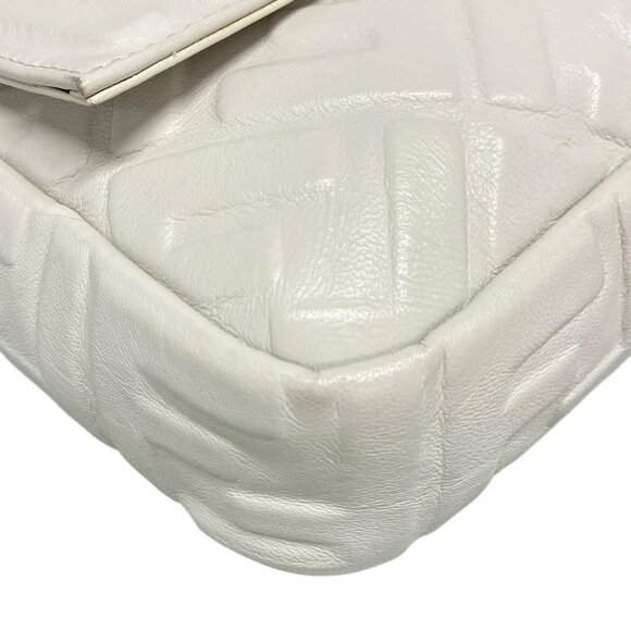 Auth FENDI Mama Bucke White Leather - Handbag - Picture 7 of 16